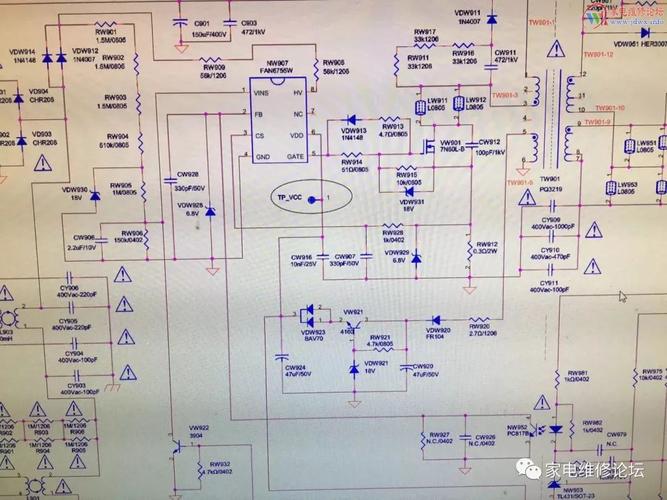 康佳led32f2000e电源故障维修