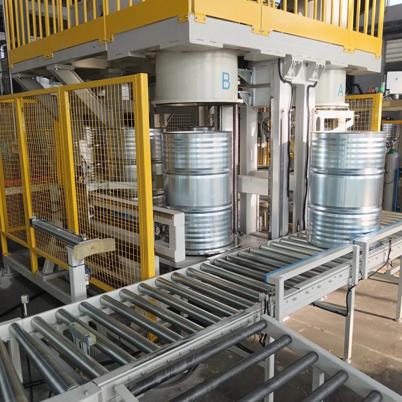 200升废铁桶加工机器