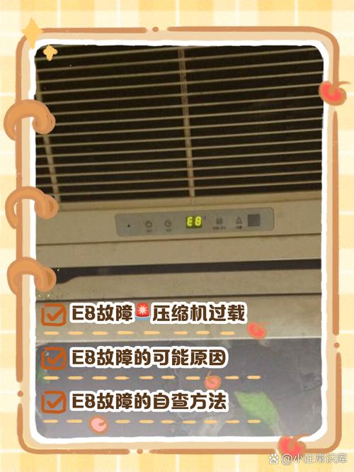 美的72变频柜机显示E8是什么故障