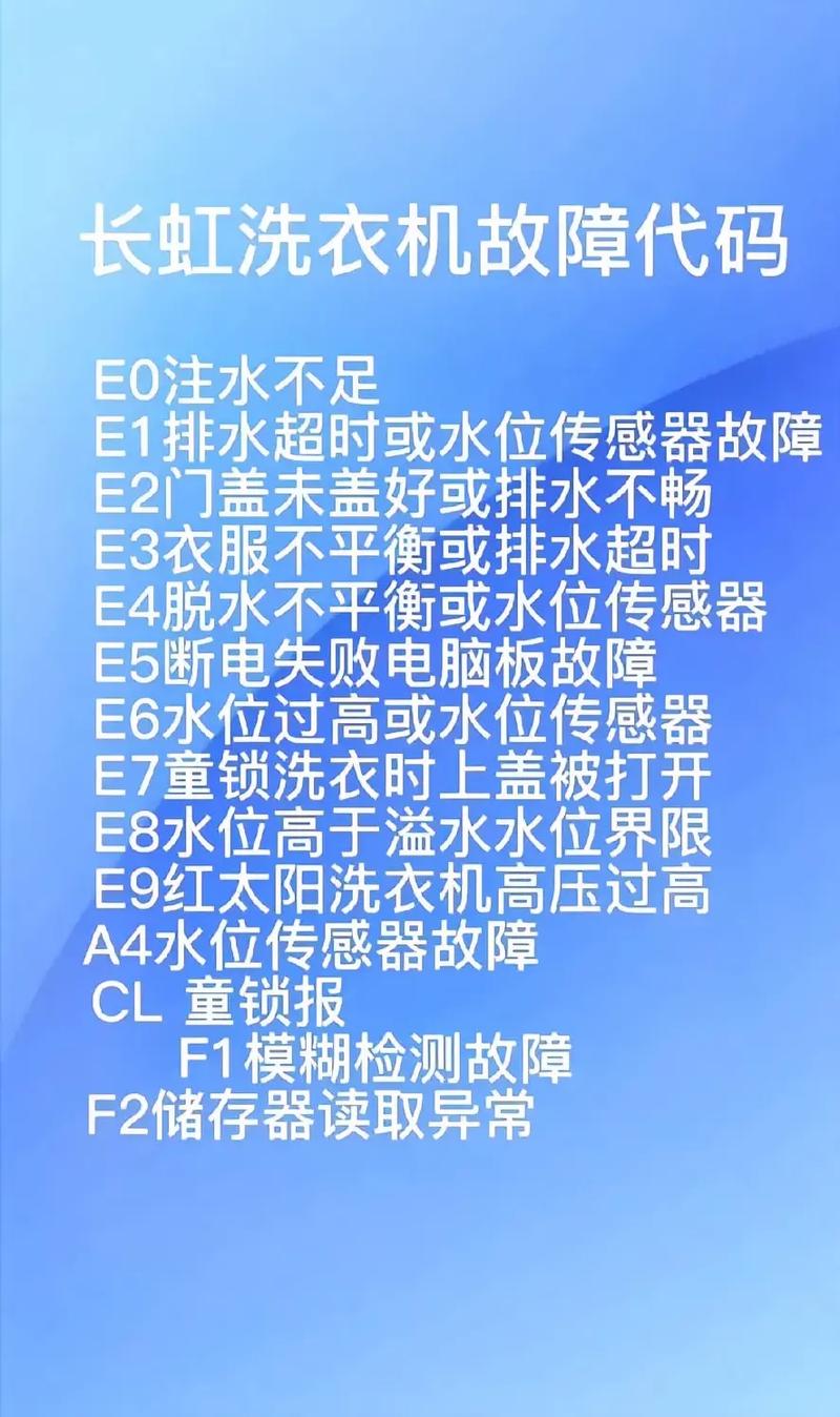 海信滚筒洗衣机出现f2是什么故障