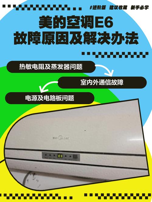 美的空调制热出现e6是什么故障码