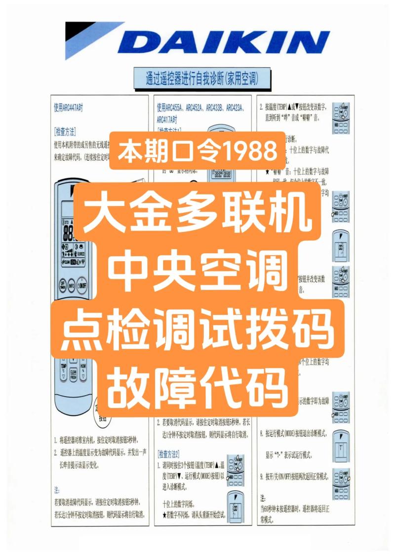 大金8匹多联机JA是什么故障代码