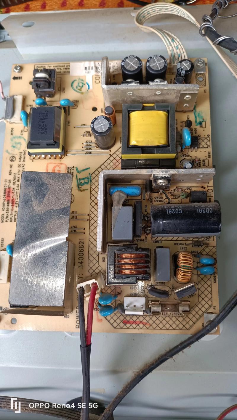 康佳p28tm319电视电源故障