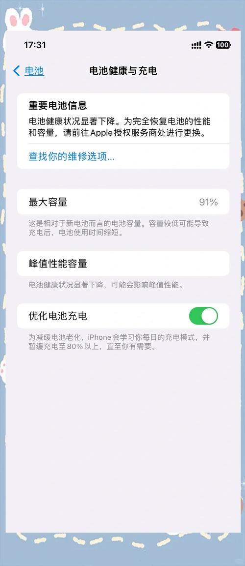 iphone 电池容量变小