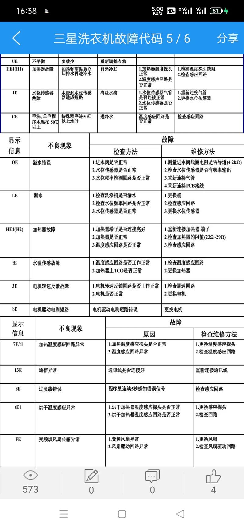 三星洗衣机故障代码lc怎么解决