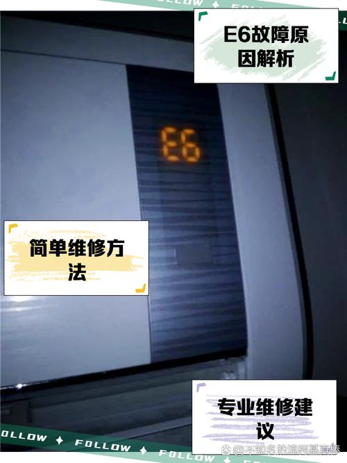 海尔三匹柜机显示e6是什么故障