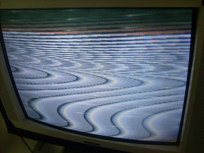 创维34t68ht枕形失真故障