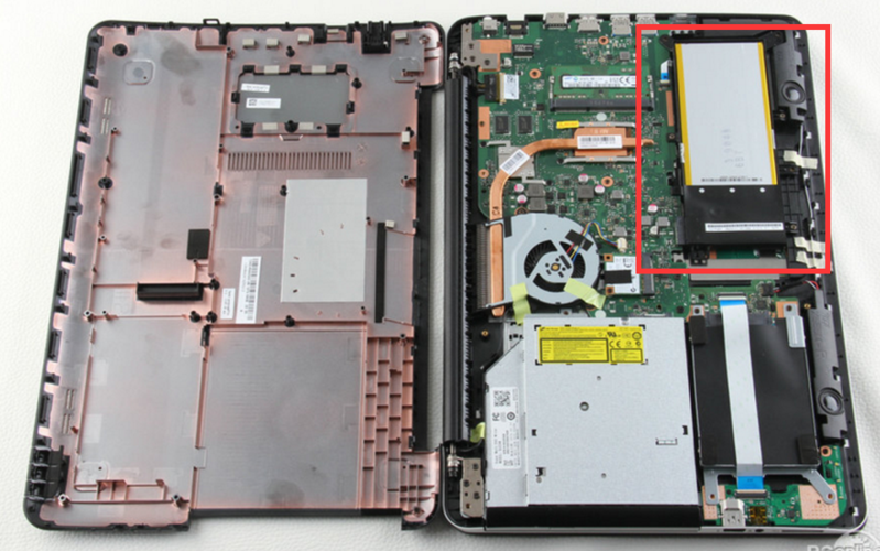 笔记本电脑电池在哪个位置