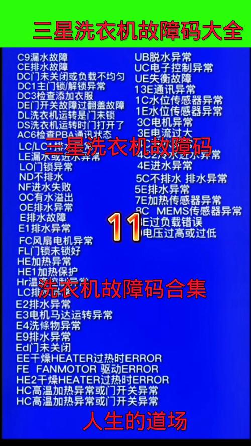 三星洗衣机显示b2是什么故障