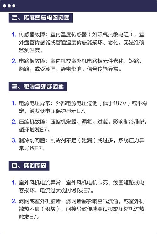 海尔变频空调e7什么故障维修