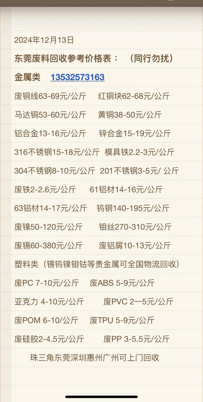 如何查废铁价格多少
