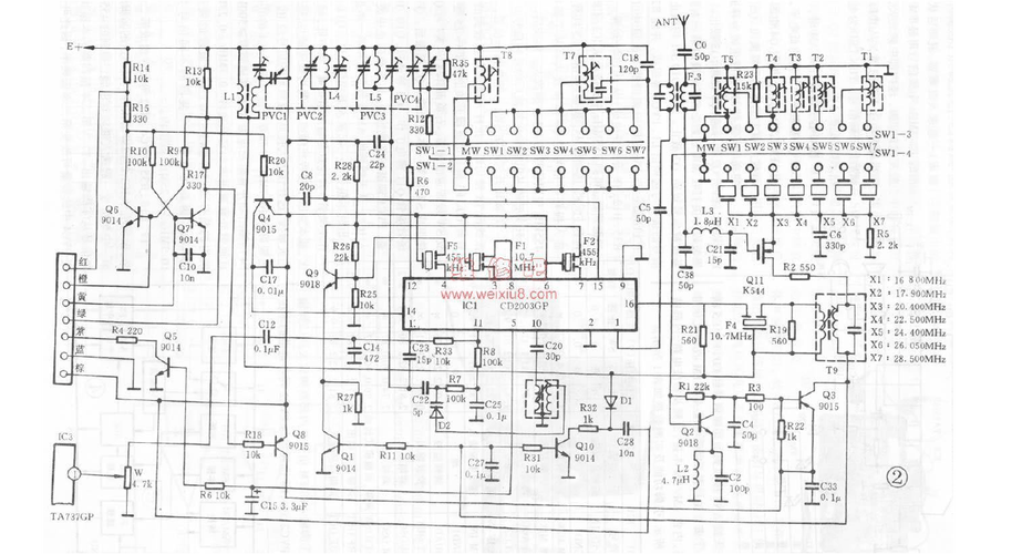 德生r9701收音机故障修理
