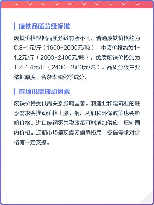 废铁什么价格一吨
