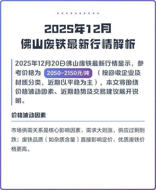 今曰佛山废铁价格
