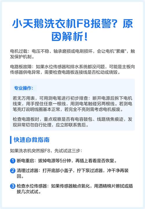 小天鹅洗衣机出现f8什么故障